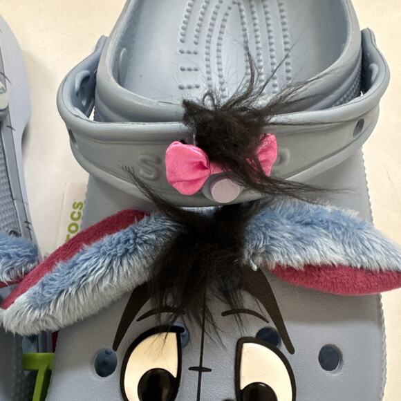 NEW Crocs Disney Winnie The Pooh Eeyore Classic Clogs Men's 10 Women's 12 Blue - Picture 5 of 8